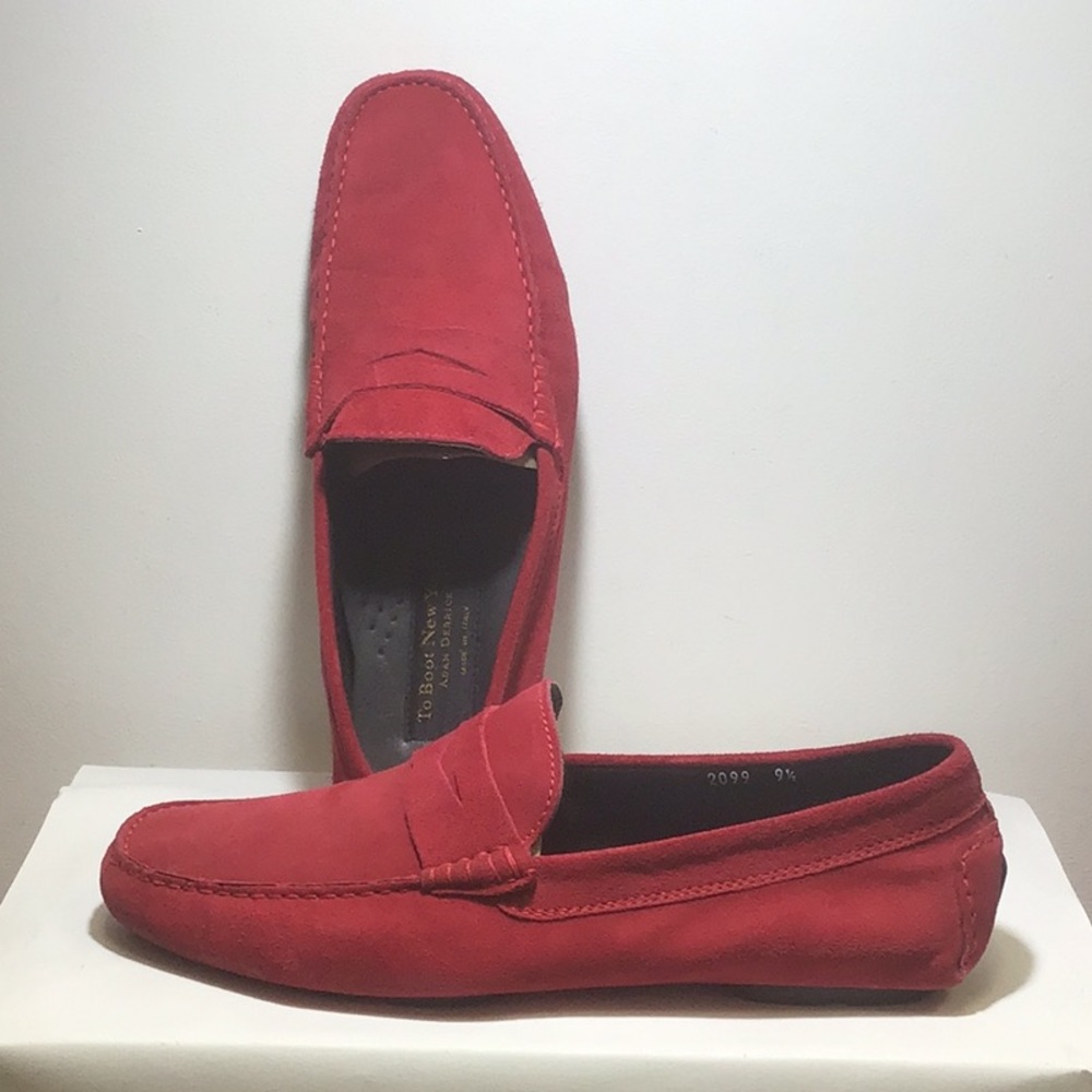 To Boot - Red Suede Driver